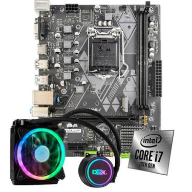Imagem de Kit Upgrade Intel I7-10700 Placa Mãe H410m Com Water Cooler - AMORIM