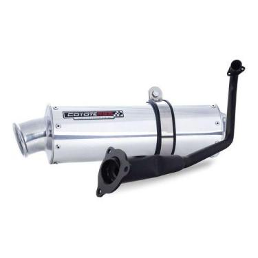 Imagem de Escape / Ponteira Coyote RS3 Alumínio Oval - FZ 15 - Yamaha, Polido