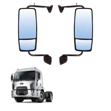 Imagem de Conjunto Retrovisor Completo Ford Cargo 2011 2012 Par LD LE - Globo