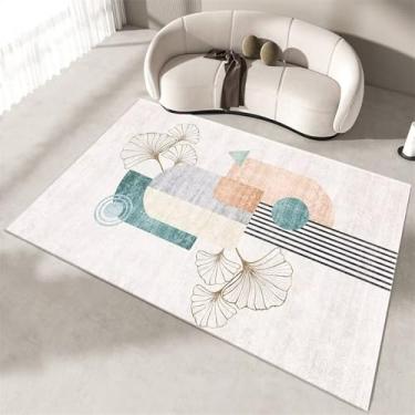 Imagem de Tapetes para sala de estar, decoração moderna para casa, tapetes para quarto, cabeceira, tapete leve, luxuoso, tatami, flanela, 6.200 x 300 cm, 78,7 x 118 pol.