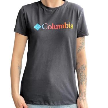 Imagem de Camiseta Columbia Feminina Sun Trek Graphic II , G, Preto