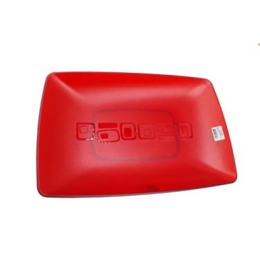 Imagem de Fruteira De Mesa Centro De Mesa Retangular Dehaus Vermelho