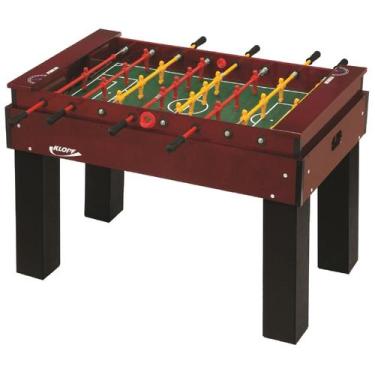 Imagem de Mesa de Pebolim/Totó - Luxo - com Varões Embutidos e Bonecos em Alumín