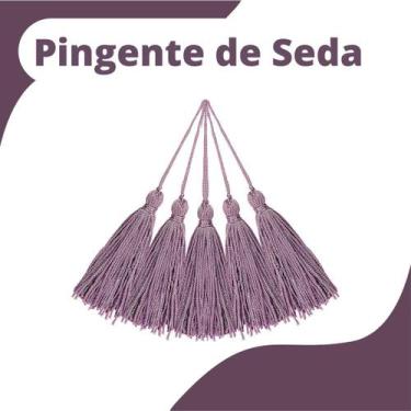 Imagem de Pingente De Seda Tassel - Franja - Lilás - Com 50 Unidades - Nybc