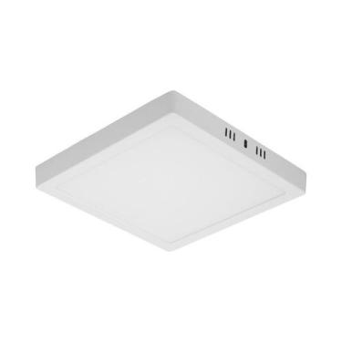 Imagem de Luminária Plafon Painel LED Quadrado LUX Sobrepor - 12W - Taschibra, 3