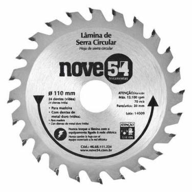 Imagem de Lâmina de Serra Circular 110 mm - 4.3/8"" Nove54 - NOVE_54 ACESSORIOS