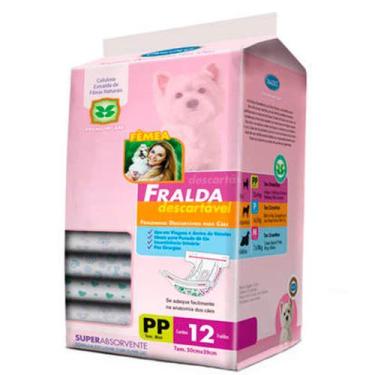 Imagem de Fralda Descartável Chalesco Para Cães Fêmeas - PP