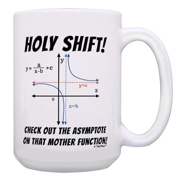 Imagem de Caneca de Matemática Holy Shift Check the Amptote Mother Function Math Teacher Gifts Caneca de café Chá Cup, 15 oz White, 15 ounce, 1