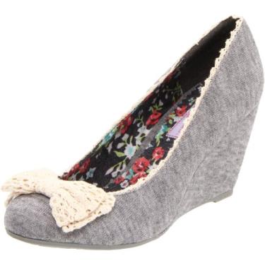 Imagem de Sugar Sapato feminino de salto anabela, Cinza, 6