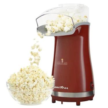 Imagem de Pipoqueira Pop Lite Inox Vermelha Britânia BPI01BI 110/127V - Britania