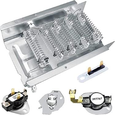 Imagem de Alltemp 279838 Elemento de Aquecimento para Secador Kenmore Compatível Whirlpool Wed4815Ew1 Elementos de Aquecimento Roper Secador Peças 500 600 70 80 Série Modelo 110