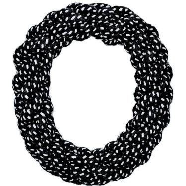 Imagem de Brinquedo Mordedor Argola de Corda Para Cães Rope Tire Pneu Chalesco 16cm