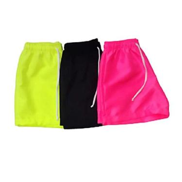Imagem de Kit 3 Shorts Feminino Infantil Juvenil - OX CONFECÇÕES, Sortido, 16