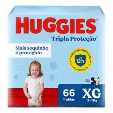 Imagem de Fralda Descartável  Huggies Tripla Proteção Hiper - Tamanho XG- Com 66