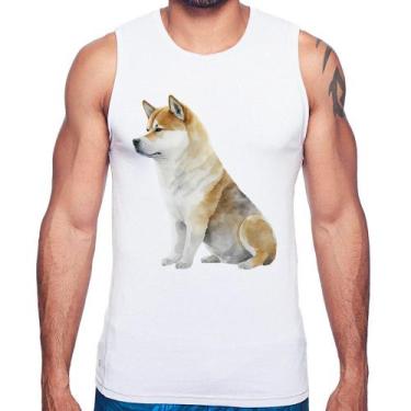 Imagem de Regata Cachorro Shiba Inu - Foca na Moda, Branco, G
