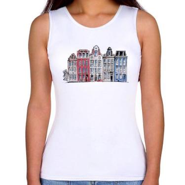 Imagem de Regata Feminina Amsterdam - Foca na Moda, Branco, P