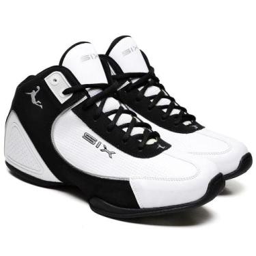 Imagem de Tênis Basquete Masculino Six Street Charger Branco-Pto 42010, Branco, 
