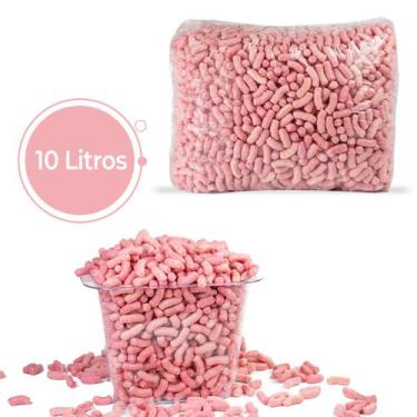 Imagem de 10 Litros Flocos De Proteção enchimento Biodegradável Rosa - EC