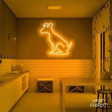 Imagem de luminaria letreiro Neon Led Dog Sentado 02 100x100 luminoso decoração 