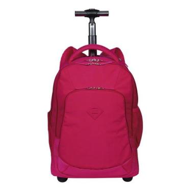 Imagem de Mochila Carrinho Rodinhas Grande Rolling Crinkle Sestini, Pink, 075710