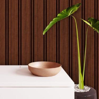 Imagem de Papel de Parede Adesivo Vinilico Lavável Ripado Largo 3m - 7decorstore