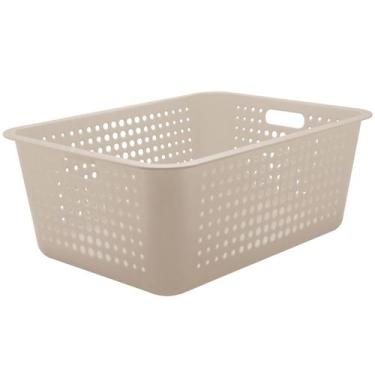 Imagem de Caixa Organizadora Maxi Grande Organize Cesto Plástico 40l - Ou