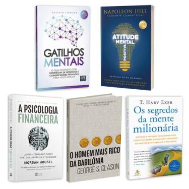 Imagem de Kit 5livros, Gatilhos Mentais, Psicologia Financeira, Homem Mais Rico 