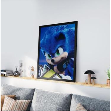 Imagem de Quadro Decorativo Moldura Preta 30x40cm Sonic - Gueds Store