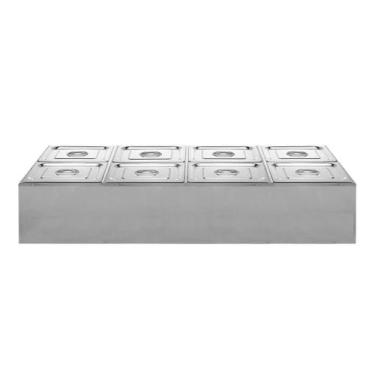Imagem de Buffet Refrigerado 8 cubas 1/2 65mm c/ placa gel ZPBFR08 - ZEPPER
