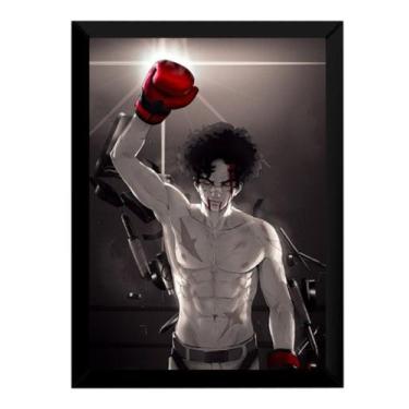 Imagem de Quadro Arte Megalo Box Anime Gearless Joe Poster Moldurado - Fanarte