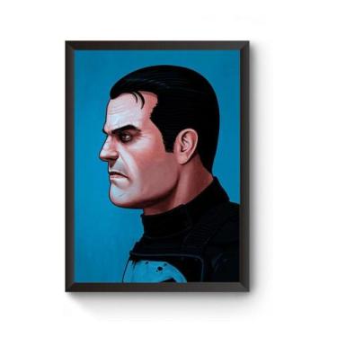 Imagem de Poster Moldurado Justiceiro - Fanarte