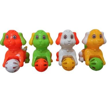 Imagem de CACHORRO COM BOLA E LED - BRINQUEDO DE CORDA CORES REF.CP116584 unidad