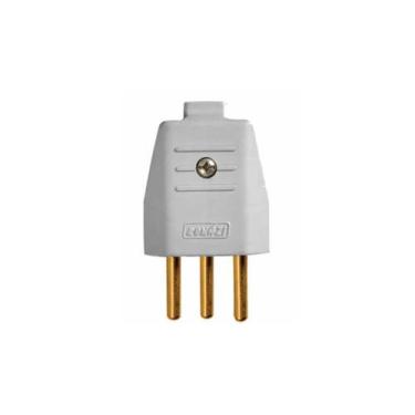 Imagem de Plugue para Tomada Macho 2p T 10a 180 Branco extensão - ROMAZI
