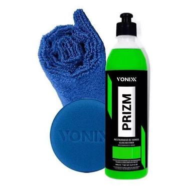 Imagem de Kit restaurador de vidro remove manchas + toalha + aplicador - marca, 