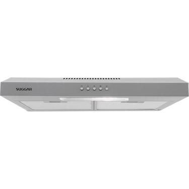 Imagem de Depurador E Exaustor De Ar Suggar Slim 60cm 3 Velocidades Prata, 110V