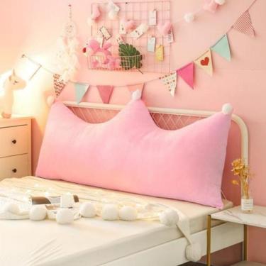 Imagem de Almofada Para Cama Box Apoio Cabeceira Queen Pallet Leitura Encosto Re