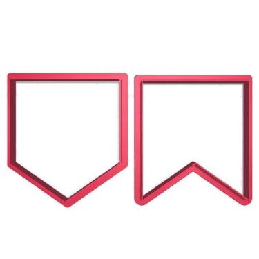 Imagem de Kit 2 Cortadores Bandeirinha Festa Junina São João - DOCE IMPRESSO, 5c