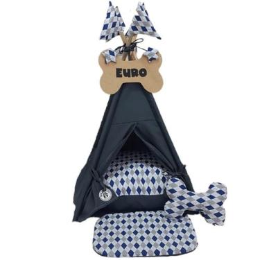 Imagem de Cabana Grey M Toca Cabana De Cachorro Gato Casinha Cama  - Nikpet Arts