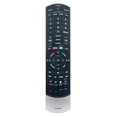 Imagem de CT-90366 Substituir controle remoto de TV compatível com Toshiba TV 40S51U 55SL417U 32SL415UM 24SL415UM 42SL417U 46SL417U 55SL417 32SL415 32SL415U 42SL417 55SL417UB 2 4SL415 U