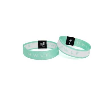 Imagem de Truthful Lips Pulseiras HWLF - He Would Love First - Pulseiras WWJD - Elásticas - 1 pacote ou Save and Collect All - Pulseiras cristãs, frases inspiradoras, Small (6in), elástico, Sem Pedra Preciosa