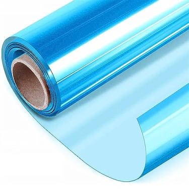 Imagem de Aplicação de película para janela, adesivo de vinil espelhado, unidirecional, película de janela, antiaparência, proteção solar, proteção solar, adesivos de vidro blackout refletivo, controle de calor