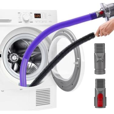 Imagem de GYLBF Kit de limpeza de ventilação de secador compatível com Dyson V7 V8 V10 V11 V12 V15, acessório de mangueira de vácuo de secador flexível para V6 DC58 DC59 DC61 DC62, ferramenta de fenda flexível