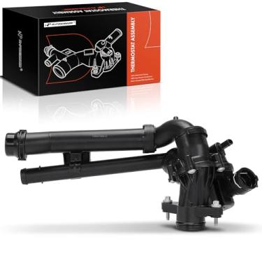 Imagem de A-Premium Conjunto de carcaça do termostato de arrefecimento do motor com sensor compatível com Mercedes-Benz C205 2015-2023 A205 S205, 1.6L 2.0L