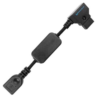 Imagem de KONDOR BLUE Cabo curto conversor P-Tap para USB 5V para suporte dourado Anton Bauer / bateria Sony V-Mount