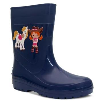 Imagem de Bota Galocha Infantil Menina Nº 25 ao 32 Botinha Feminina Country Boiadeira 09.48 (Marinho, BR, Criança de 4 a 8 anos, Numérico, 32)