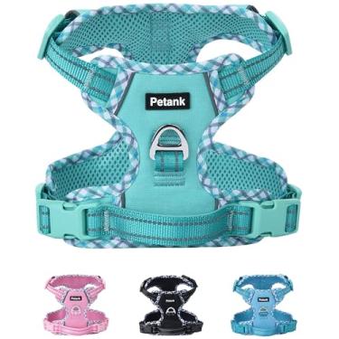 Imagem de Petank Peitoral para cães de tamanho grande, peitoral para cães de tamanho grande para treinamento de cães, caminhada, sem puxão, peitoral para cães grandes, grande (verde, G)