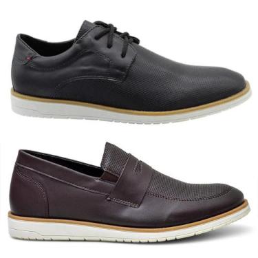 Imagem de Kit Sapato Oxford Masculino + Mocassim Casual Confortável - Bkarellus,