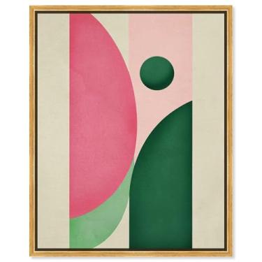 Imagem de Art Remedy Tela Hills Side by Side Modern Midcentury, moldura dourada, 40,6 cm x 50,8 cm