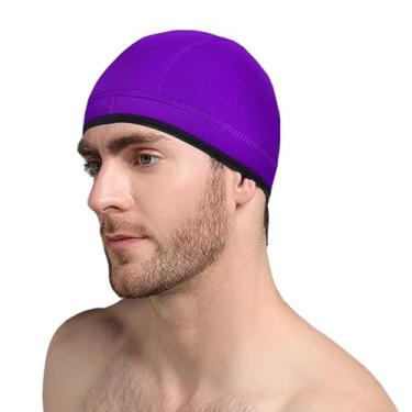 Imagem de TBLUITE Touca de neoprene com capuz de mergulho 2 mm Touca térmica de natação para meninas, meninos, crianças, jovens, homens, mulheres, mantém o cabelo longo e encaracolado com tranças limpas para
