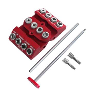 Imagem de Generic Guia de perfuração localizadores kit broca liga alumínio ferramenta perfuração ângulo 30 45 90 graus para deck cabo horizontal poste madeira